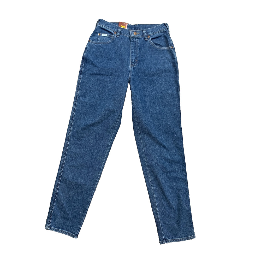 Vintage Lee Jeans Womens 8 Medium Relaxed Fit Stretch Tapered High Waisted Mom